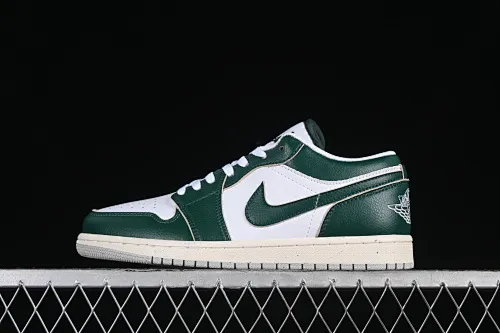All categories Air Jordan Jordan series basketball shoes Air Jordan 1 Low Z version Air Jordan 1 Low AJ1 Joe 1 white and green low-top cultural casual sneakers FQ7687-300